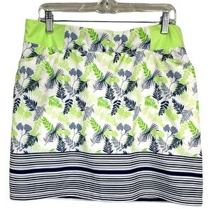 Tee Time Love Athletic Hawaiian Stripe Golf Skort Skirt Size Large